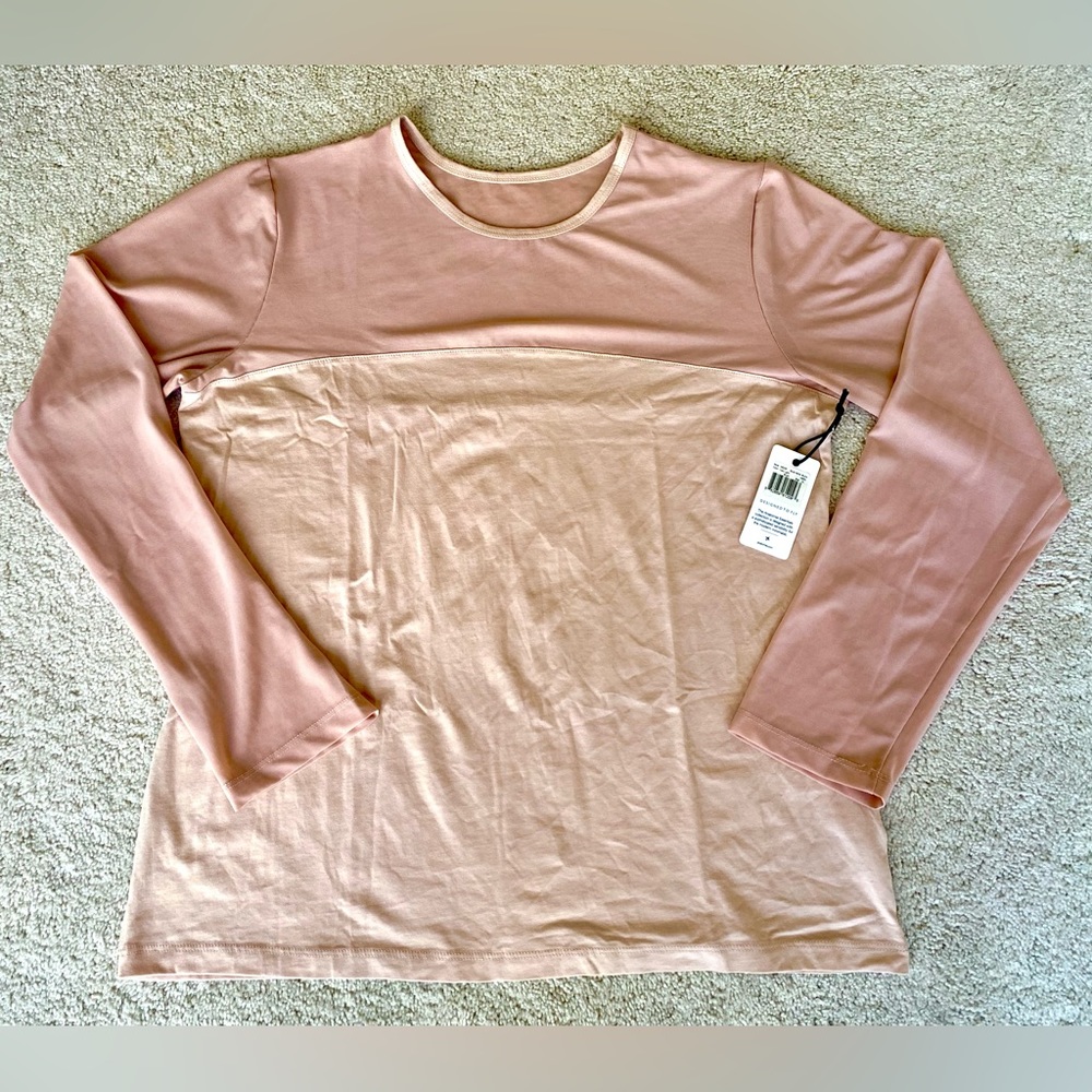 NWT pink anatomie buda mesh longsleeve top size XL